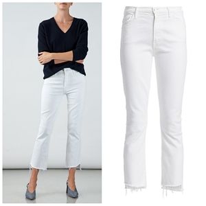 Mother The Insider Crop Step Fray